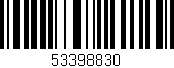Código de barras (EAN, GTIN, SKU, ISBN): '53398830'