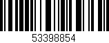 Código de barras (EAN, GTIN, SKU, ISBN): '53398854'