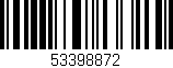 Código de barras (EAN, GTIN, SKU, ISBN): '53398872'