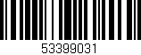 Código de barras (EAN, GTIN, SKU, ISBN): '53399031'