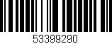 Código de barras (EAN, GTIN, SKU, ISBN): '53399290'