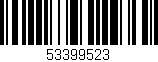 Código de barras (EAN, GTIN, SKU, ISBN): '53399523'
