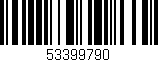 Código de barras (EAN, GTIN, SKU, ISBN): '53399790'