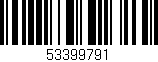 Código de barras (EAN, GTIN, SKU, ISBN): '53399791'