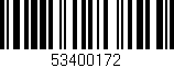 Código de barras (EAN, GTIN, SKU, ISBN): '53400172'