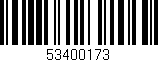 Código de barras (EAN, GTIN, SKU, ISBN): '53400173'