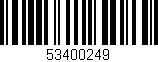 Código de barras (EAN, GTIN, SKU, ISBN): '53400249'