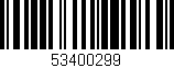 Código de barras (EAN, GTIN, SKU, ISBN): '53400299'