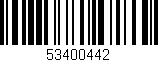 Código de barras (EAN, GTIN, SKU, ISBN): '53400442'
