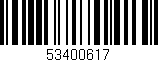 Código de barras (EAN, GTIN, SKU, ISBN): '53400617'
