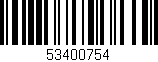 Código de barras (EAN, GTIN, SKU, ISBN): '53400754'