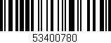 Código de barras (EAN, GTIN, SKU, ISBN): '53400780'
