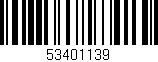 Código de barras (EAN, GTIN, SKU, ISBN): '53401139'