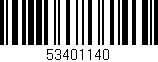 Código de barras (EAN, GTIN, SKU, ISBN): '53401140'