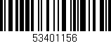 Código de barras (EAN, GTIN, SKU, ISBN): '53401156'