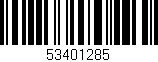 Código de barras (EAN, GTIN, SKU, ISBN): '53401285'