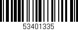 Código de barras (EAN, GTIN, SKU, ISBN): '53401335'