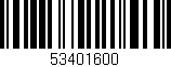 Código de barras (EAN, GTIN, SKU, ISBN): '53401600'
