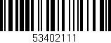 Código de barras (EAN, GTIN, SKU, ISBN): '53402111'