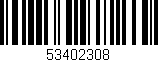 Código de barras (EAN, GTIN, SKU, ISBN): '53402308'