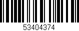 Código de barras (EAN, GTIN, SKU, ISBN): '53404374'