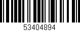 Código de barras (EAN, GTIN, SKU, ISBN): '53404894'