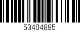Código de barras (EAN, GTIN, SKU, ISBN): '53404895'