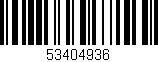 Código de barras (EAN, GTIN, SKU, ISBN): '53404936'