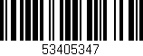 Código de barras (EAN, GTIN, SKU, ISBN): '53405347'