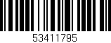 Código de barras (EAN, GTIN, SKU, ISBN): '53411795'