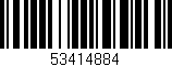 Código de barras (EAN, GTIN, SKU, ISBN): '53414884'