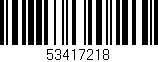 Código de barras (EAN, GTIN, SKU, ISBN): '53417218'
