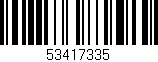 Código de barras (EAN, GTIN, SKU, ISBN): '53417335'