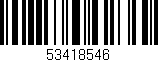 Código de barras (EAN, GTIN, SKU, ISBN): '53418546'