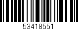 Código de barras (EAN, GTIN, SKU, ISBN): '53418551'