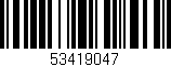 Código de barras (EAN, GTIN, SKU, ISBN): '53419047'