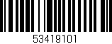 Código de barras (EAN, GTIN, SKU, ISBN): '53419101'