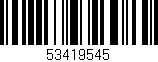 Código de barras (EAN, GTIN, SKU, ISBN): '53419545'