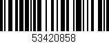 Código de barras (EAN, GTIN, SKU, ISBN): '53420858'