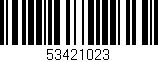 Código de barras (EAN, GTIN, SKU, ISBN): '53421023'