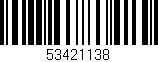 Código de barras (EAN, GTIN, SKU, ISBN): '53421138'