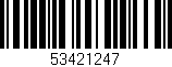 Código de barras (EAN, GTIN, SKU, ISBN): '53421247'