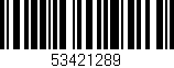 Código de barras (EAN, GTIN, SKU, ISBN): '53421289'