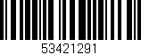 Código de barras (EAN, GTIN, SKU, ISBN): '53421291'