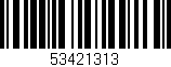 Código de barras (EAN, GTIN, SKU, ISBN): '53421313'