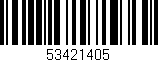 Código de barras (EAN, GTIN, SKU, ISBN): '53421405'