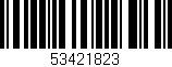 Código de barras (EAN, GTIN, SKU, ISBN): '53421823'