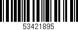 Código de barras (EAN, GTIN, SKU, ISBN): '53421895'