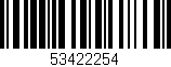 Código de barras (EAN, GTIN, SKU, ISBN): '53422254'