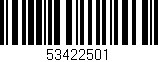 Código de barras (EAN, GTIN, SKU, ISBN): '53422501'